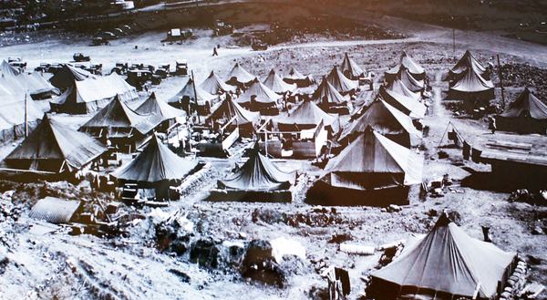 Tent City on Iwo for Air Crew members in 1945 Brighter